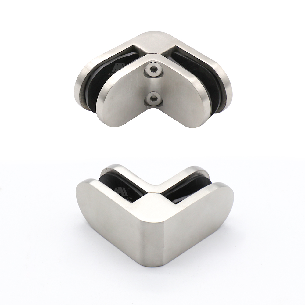 SH-210 China Wholesale Stainless Steel 304 90 Degree Glass to Glass Connector Glamp