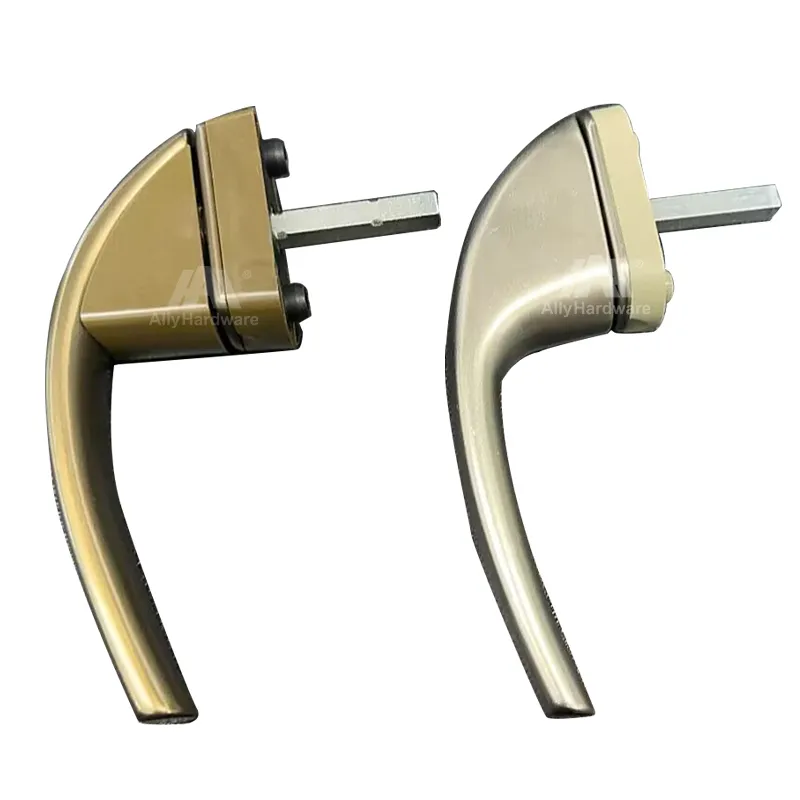 WH-38 Customizable Color Aluminum Alloy UPVC Window Handle with 2 Pcs Iron Screws